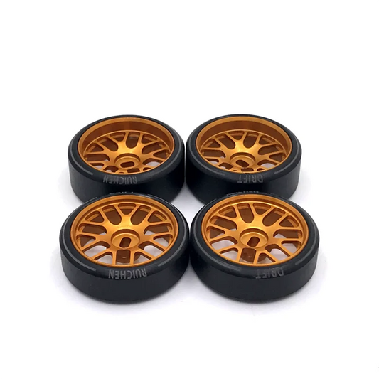 27mm Drift Wheels – Ruedas de Deriva para WL Toys 1/28, MINI-Q y KYOSHO RC Cars