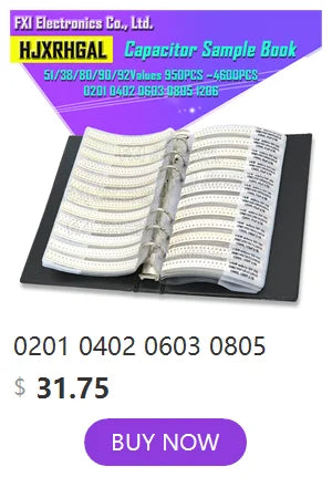 100 Resistencias de Película Metálica 1/4W 1Ω a 22MΩ ±1%