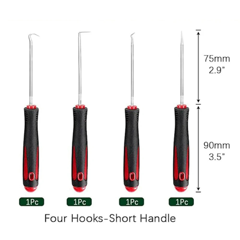 Juego de 4 Destornilladores y Ganchos para Sellos, Juntas y Retenes de Automóvil