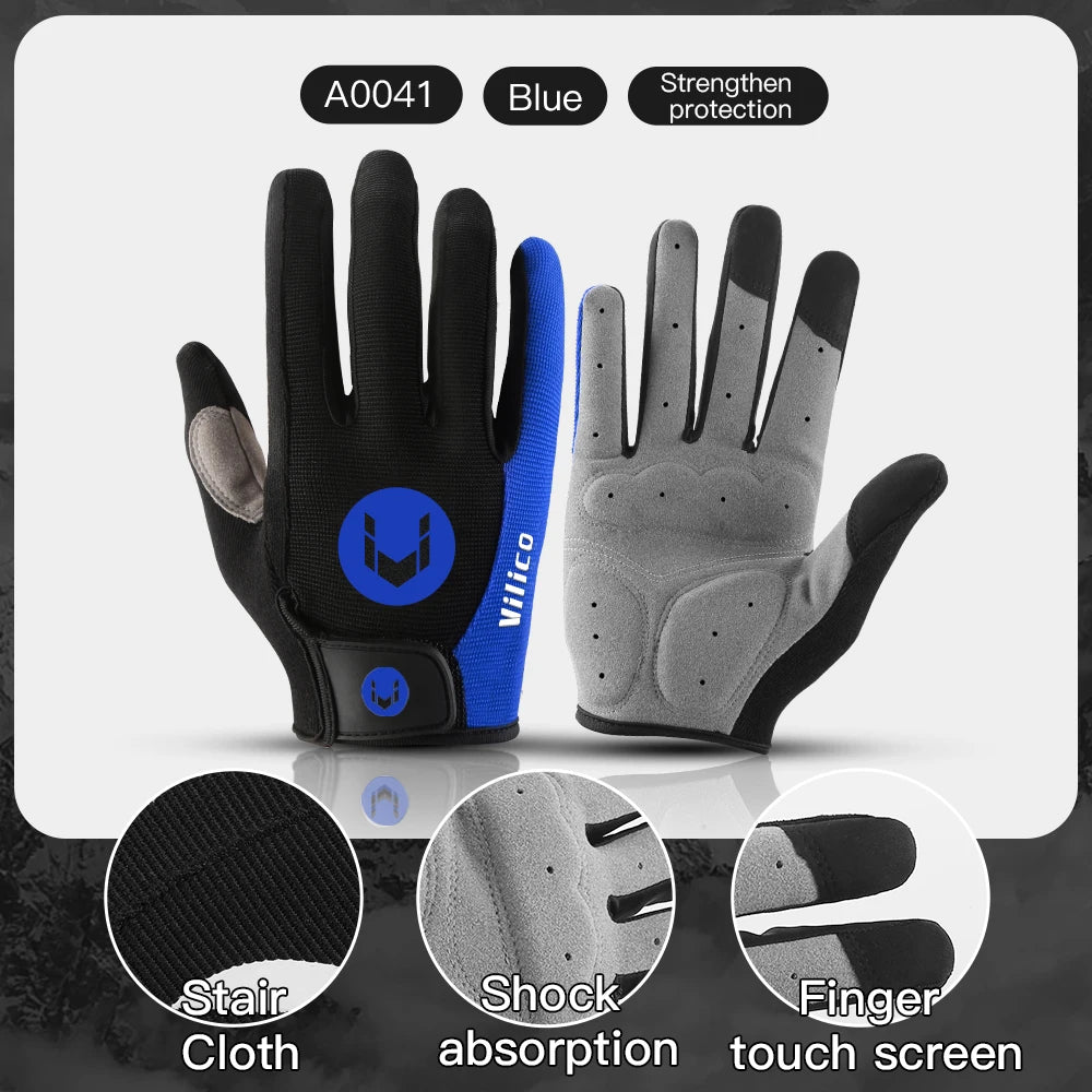 Guantes de Ciclismo Antideslizantes de Dedo Completo – MTB y Carretera