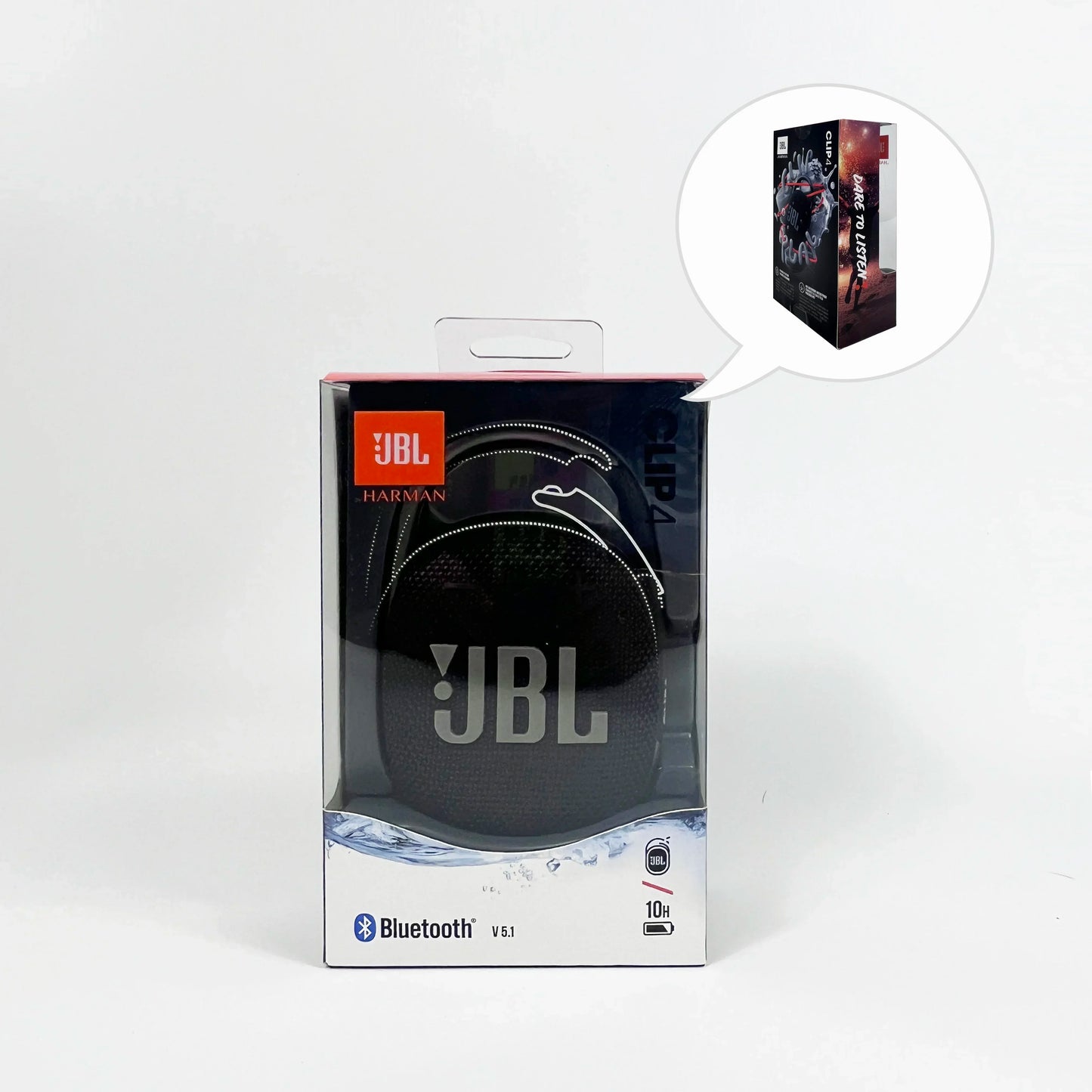 Altavoz Bluetooth Portátil JBL Clip 4 Original — Mini Altavoz IP67 Resistente al Agua y Polvo