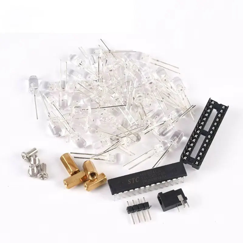 Kit Electrónico DIY NE555 + CD4017 – Luces LED Secuenciales de Flujo para Proyectos Educativos y Electrónica