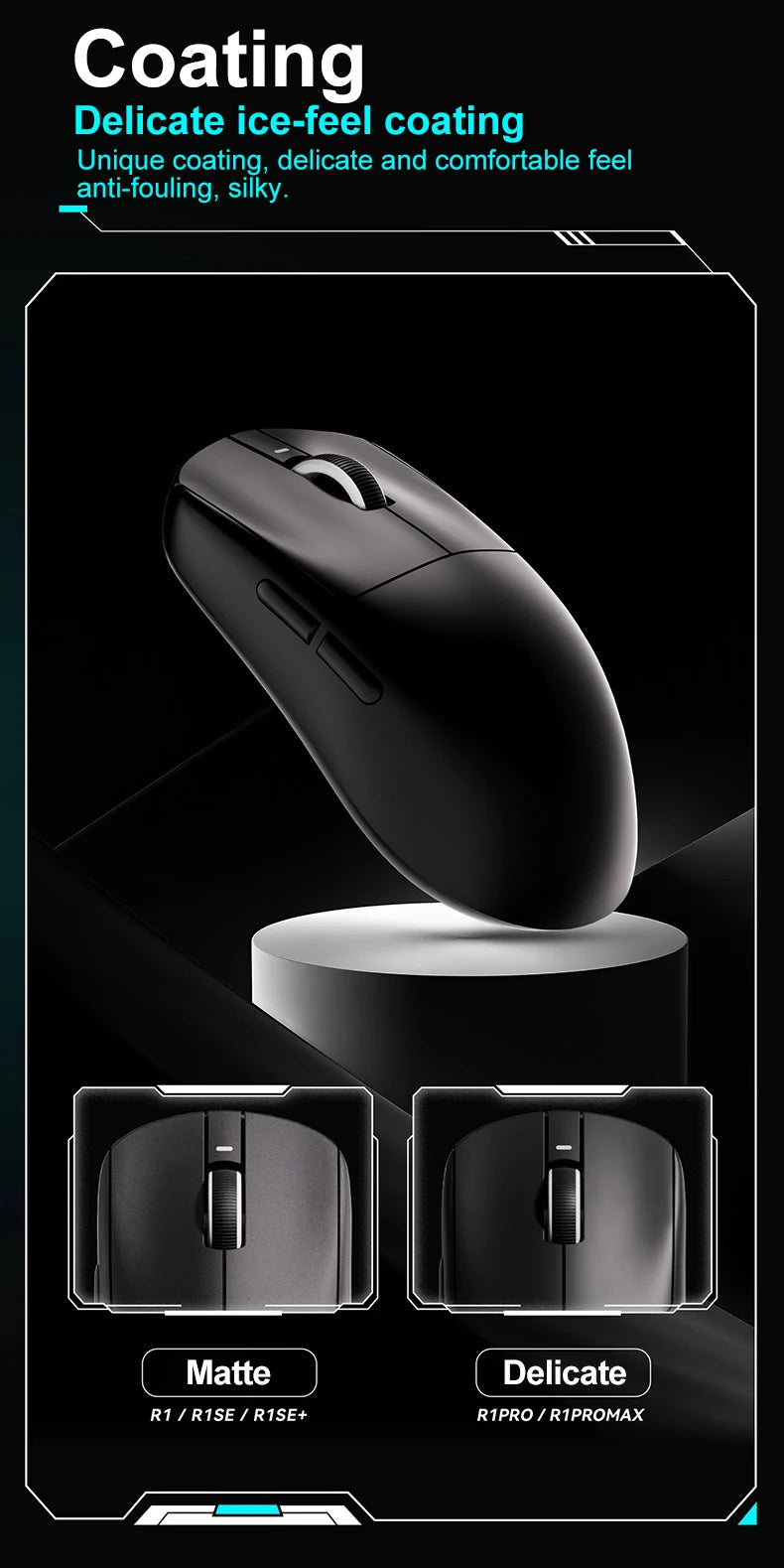 Ratón Gaming ATK VXE R1 Pro MAX — Bluetooth y 2.4G Inalámbrico