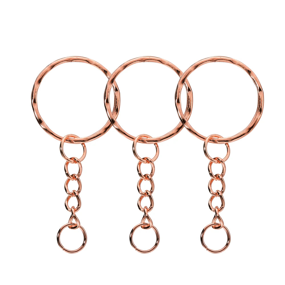 Anillas para Llaveros 20/50 Piezas – Aros Metálicos Redondos para Manualidades y Bisutería DIY