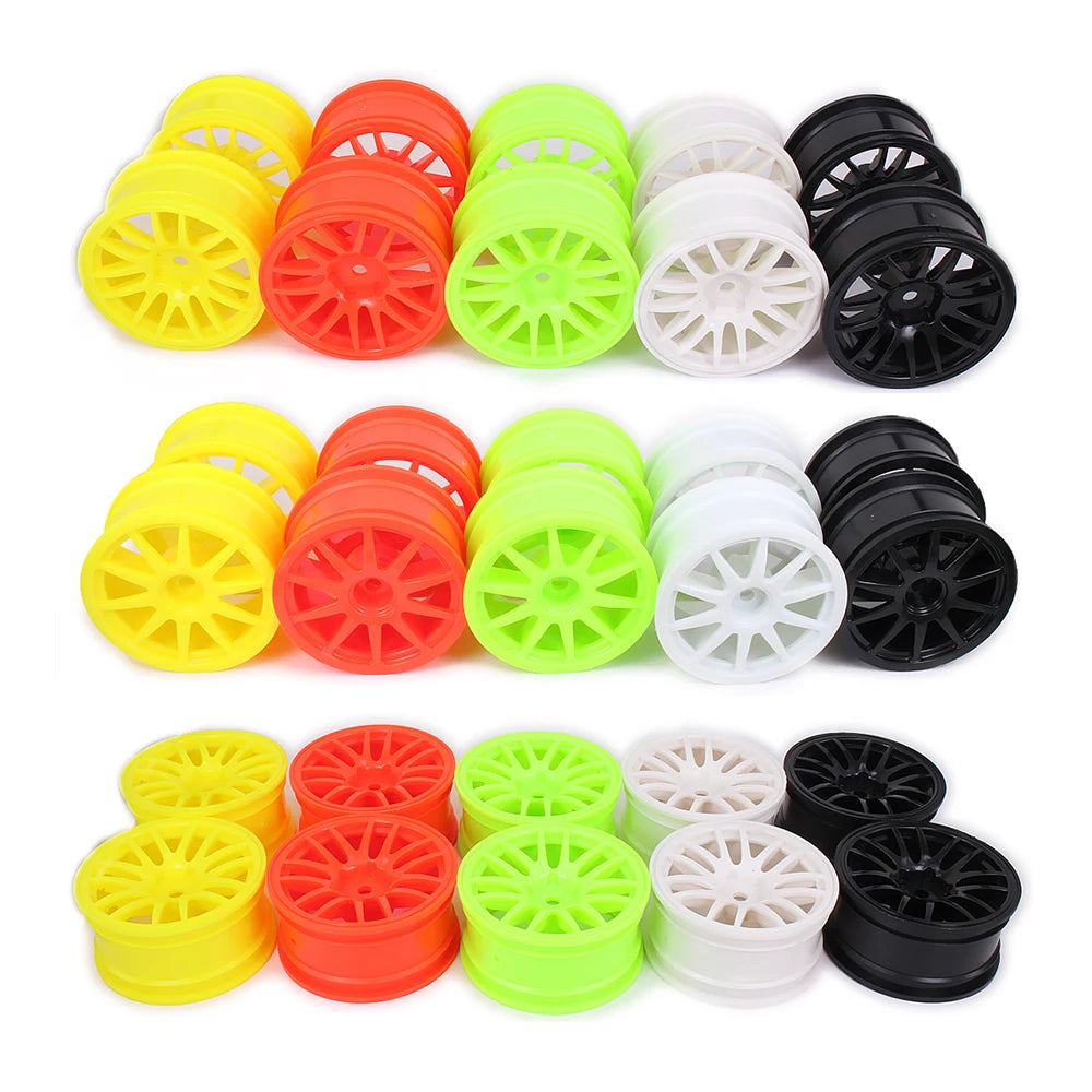 Neumáticos RC 1/10 63mm (+esponja) con Llanta 52mm – Compatible HSP HPI