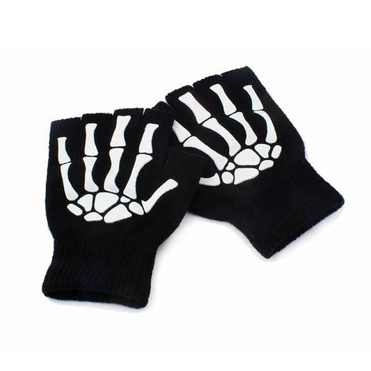Guantes Punk Unisex de Esqueleto – Halloween y Moda