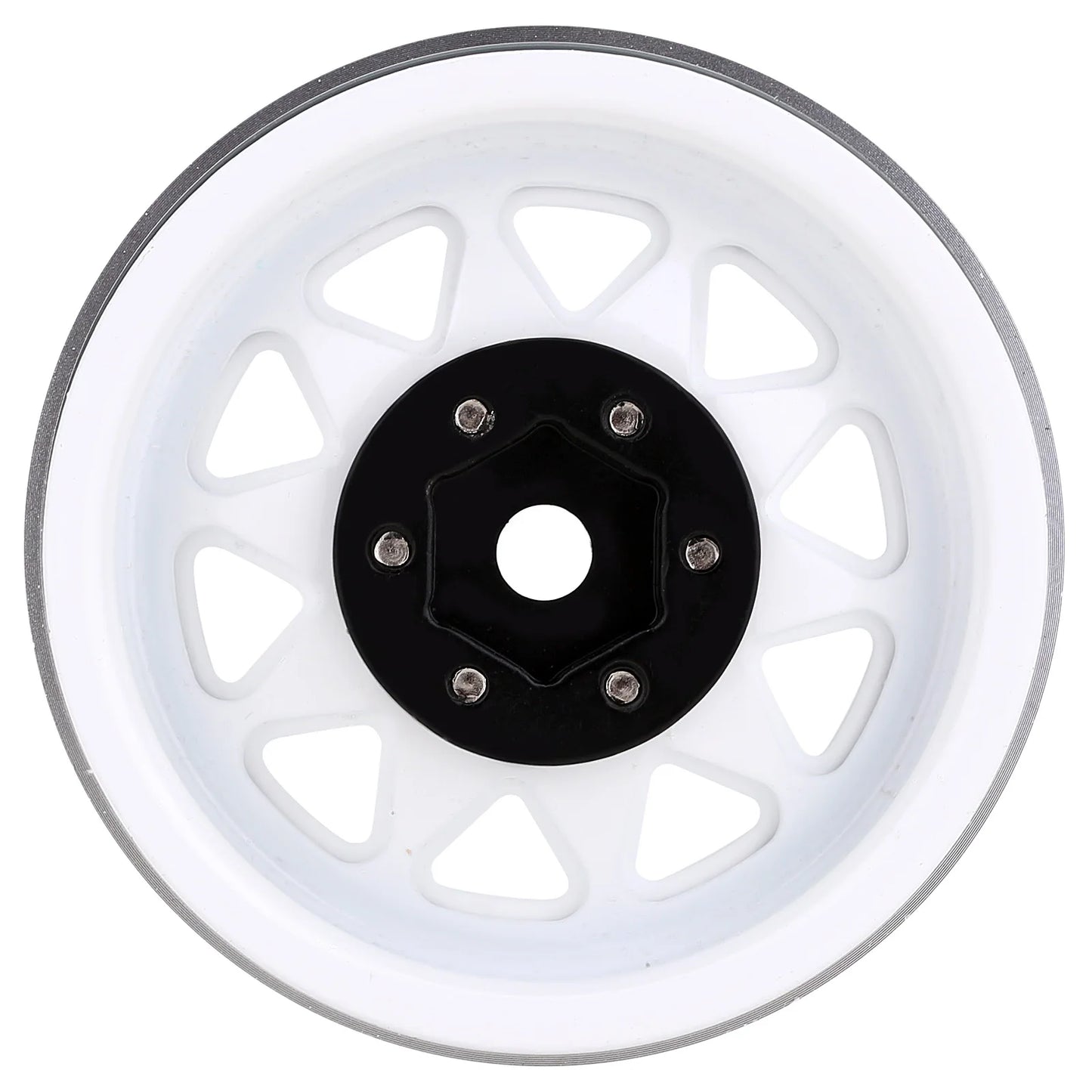 INJORA Rueda Beadlock 1.9" Metal Deep Dish – Offset Negativo 8.9mm para RC Crawler TRX4 y Axial SCX10