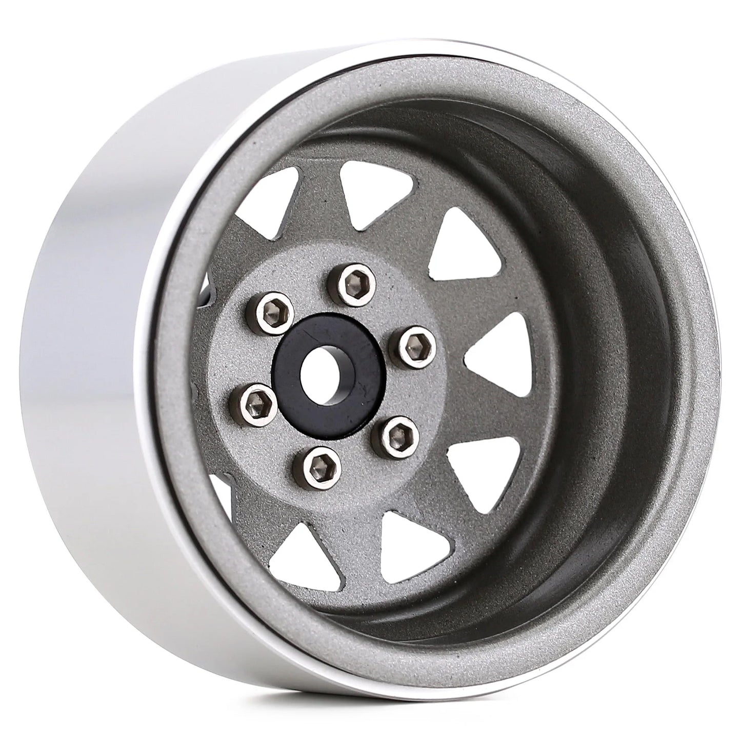 INJORA Rueda Beadlock 1.9" Metal Deep Dish – Offset Negativo 8.9mm para RC Crawler TRX4 y Axial SCX10