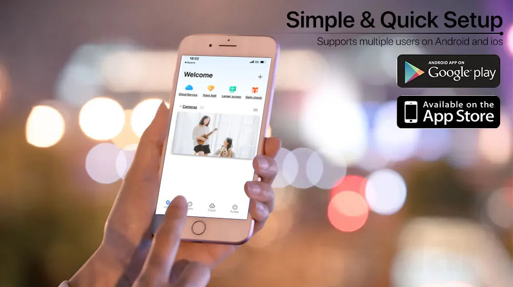 Cámara IP PTZ 4K 8MP WiFi con Doble Lente y Pantalla Dual — Seguridad Exterior HD