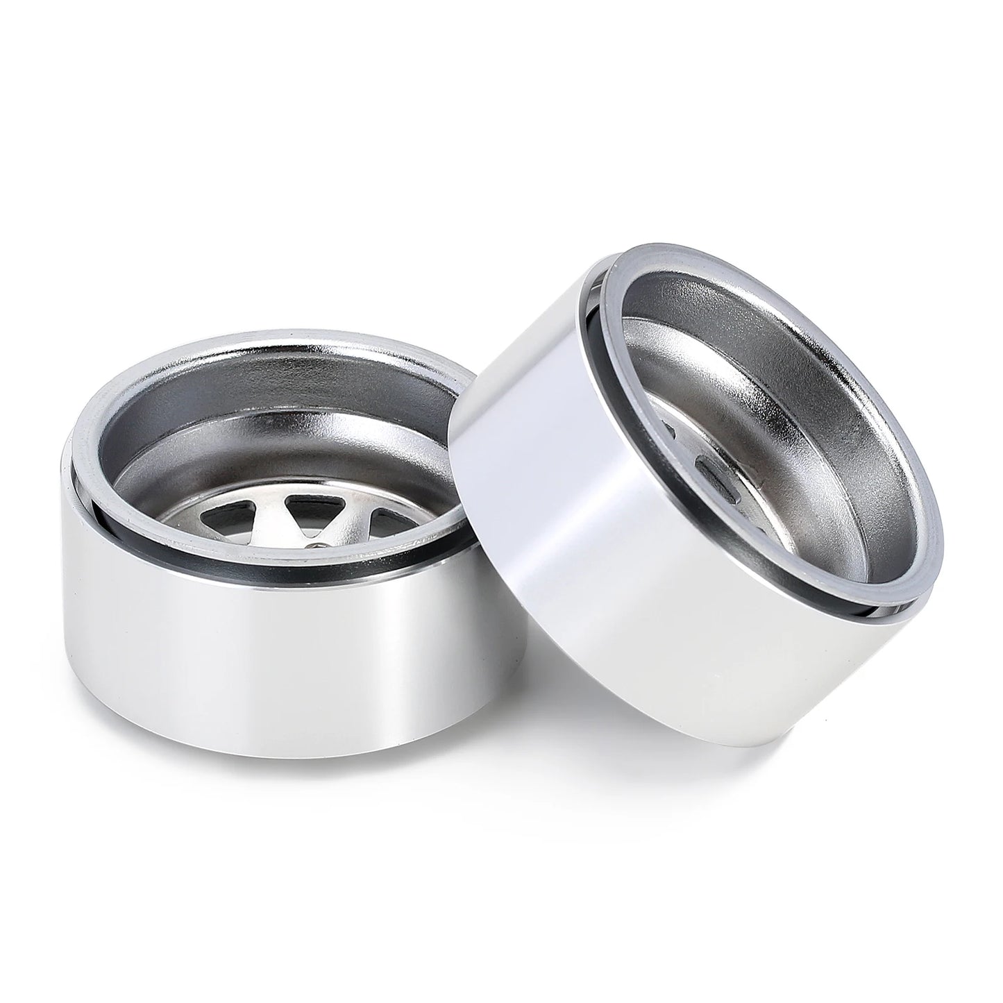 INJORA Rueda Beadlock 1.9" Metal Deep Dish – Offset Negativo 8.9mm para RC Crawler TRX4 y Axial SCX10