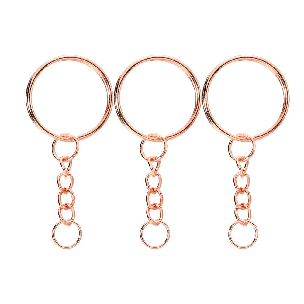 Anillas para Llaveros 20/50 Piezas – Aros Metálicos Redondos para Manualidades y Bisutería DIY