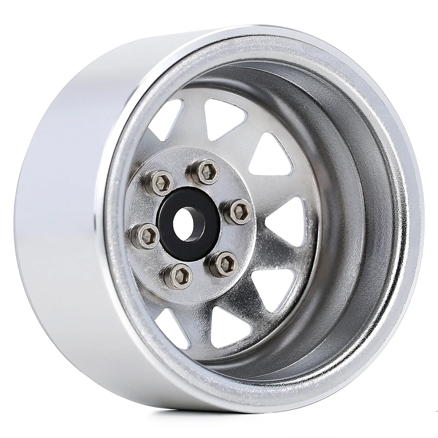 INJORA Rueda Beadlock 1.9" Metal Deep Dish – Offset Negativo 8.9mm para RC Crawler TRX4 y Axial SCX10