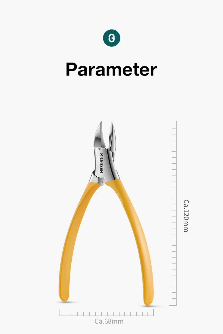 Cortaúñas Profesional MR.GREEN — Acero Inoxidable para Uñas Encarnadas