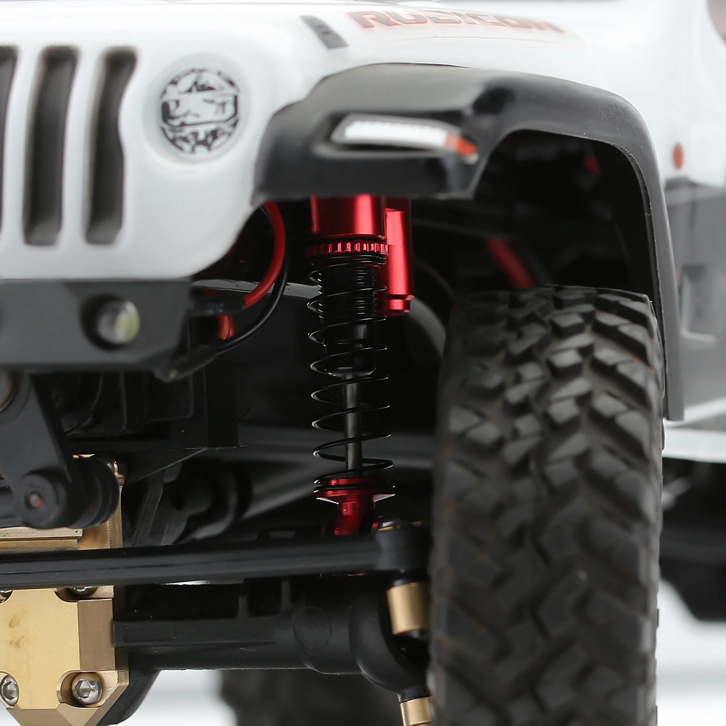 INJORA Piezas de Actualización RC Crawler – Counterweight, Steering Knuckles y Shock Cover para Axial SCX24