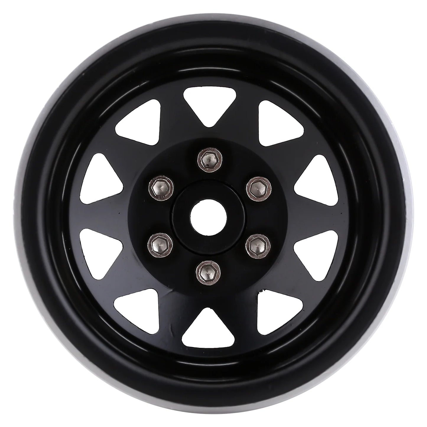 INJORA Rueda Beadlock 1.9" Metal Deep Dish – Offset Negativo 8.9mm para RC Crawler TRX4 y Axial SCX10