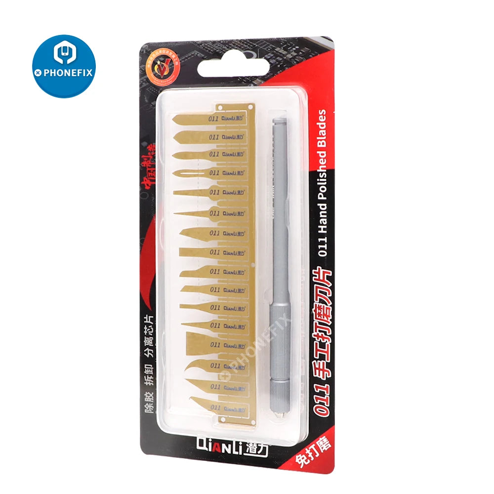 Qianli 007/008/009 Set de Cuchillas de Precisión – Herramientas para Limpieza de CPU, Placas Base y Chips BGA