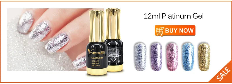 Esmalte de Gel Venalisa Soak Off — Cobertura Total 7.5ml