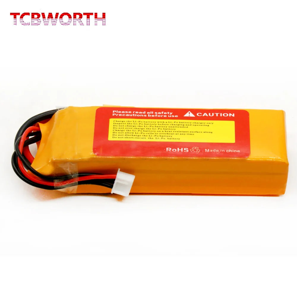 Batería Lipo TCBWORTH RC 2S/3S/4S/6S – 11.1V a 22.2V XT60/T/Deans Plug