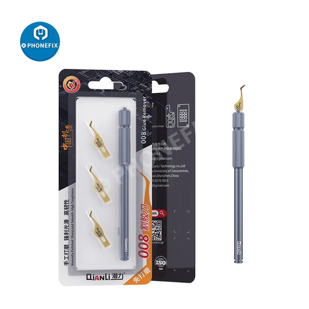 Qianli 007/008/009 Set de Cuchillas de Precisión – Herramientas para Limpieza de CPU, Placas Base y Chips BGA