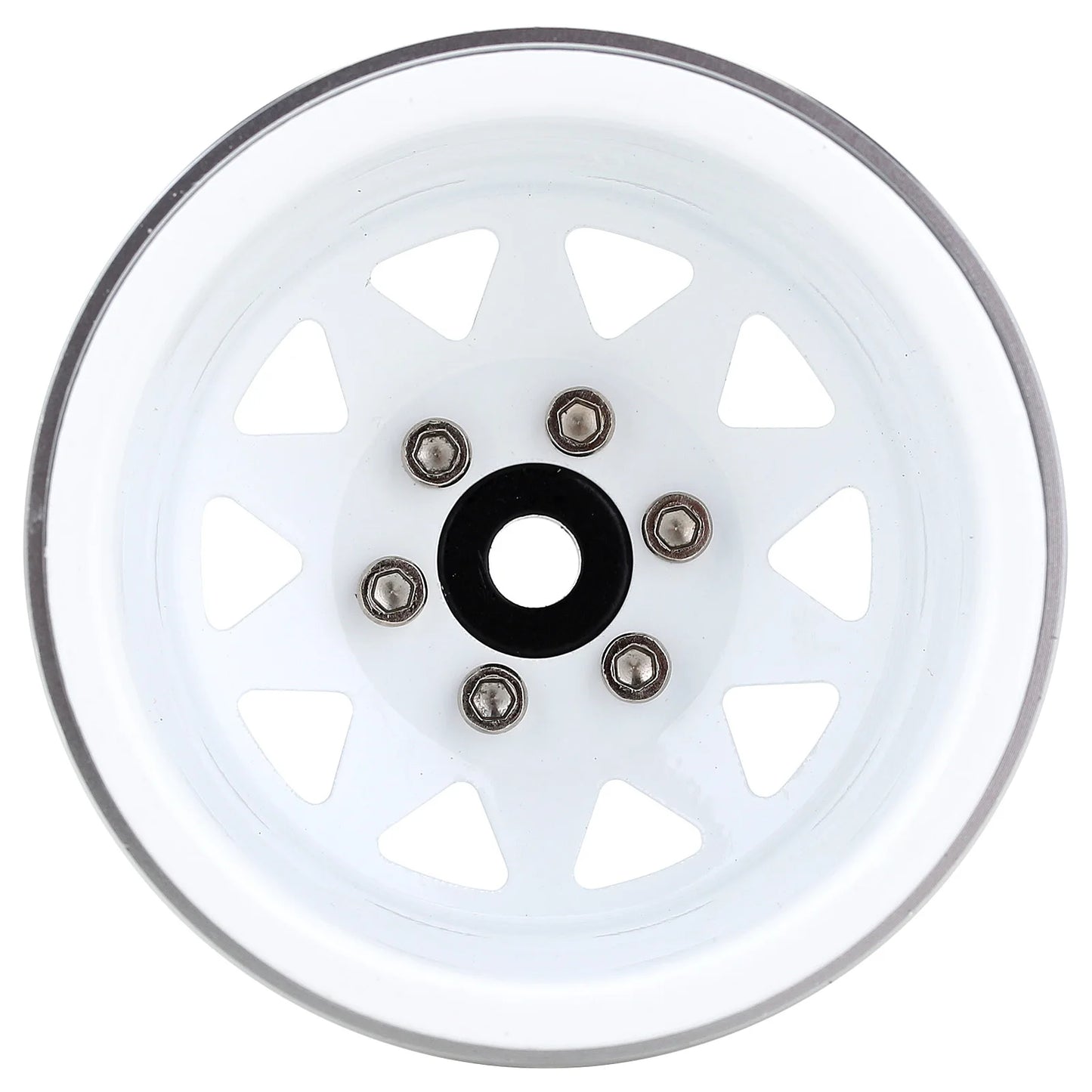 INJORA Rueda Beadlock 1.9" Metal Deep Dish – Offset Negativo 8.9mm para RC Crawler TRX4 y Axial SCX10