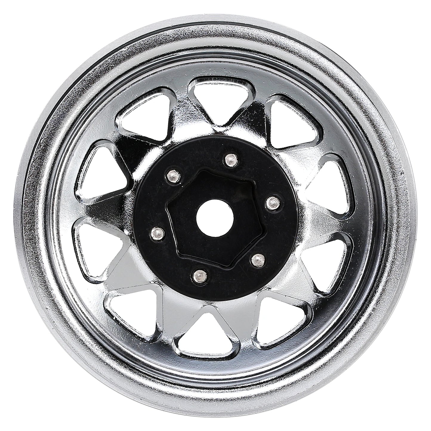 INJORA Rueda Beadlock 1.9" Metal Deep Dish – Offset Negativo 8.9mm para RC Crawler TRX4 y Axial SCX10