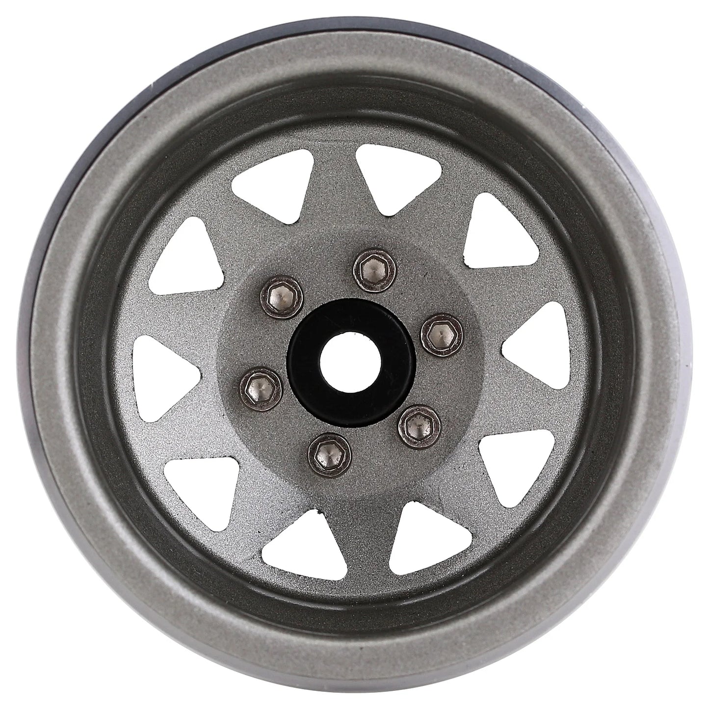 INJORA Rueda Beadlock 1.9" Metal Deep Dish – Offset Negativo 8.9mm para RC Crawler TRX4 y Axial SCX10