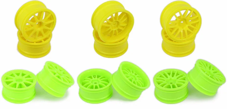 Neumáticos RC 1/10 63mm (+esponja) con Llanta 52mm – Compatible HSP HPI