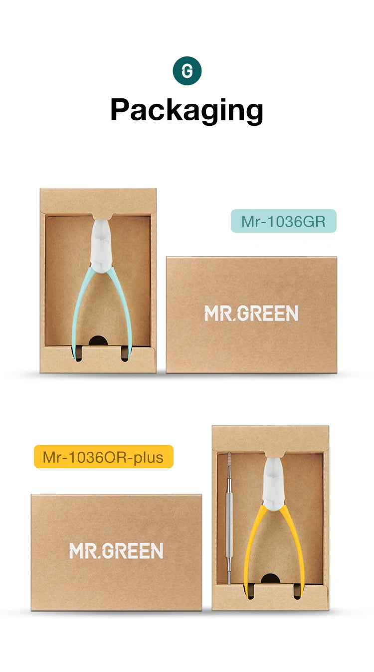Cortaúñas Profesional MR.GREEN — Acero Inoxidable para Uñas Encarnadas
