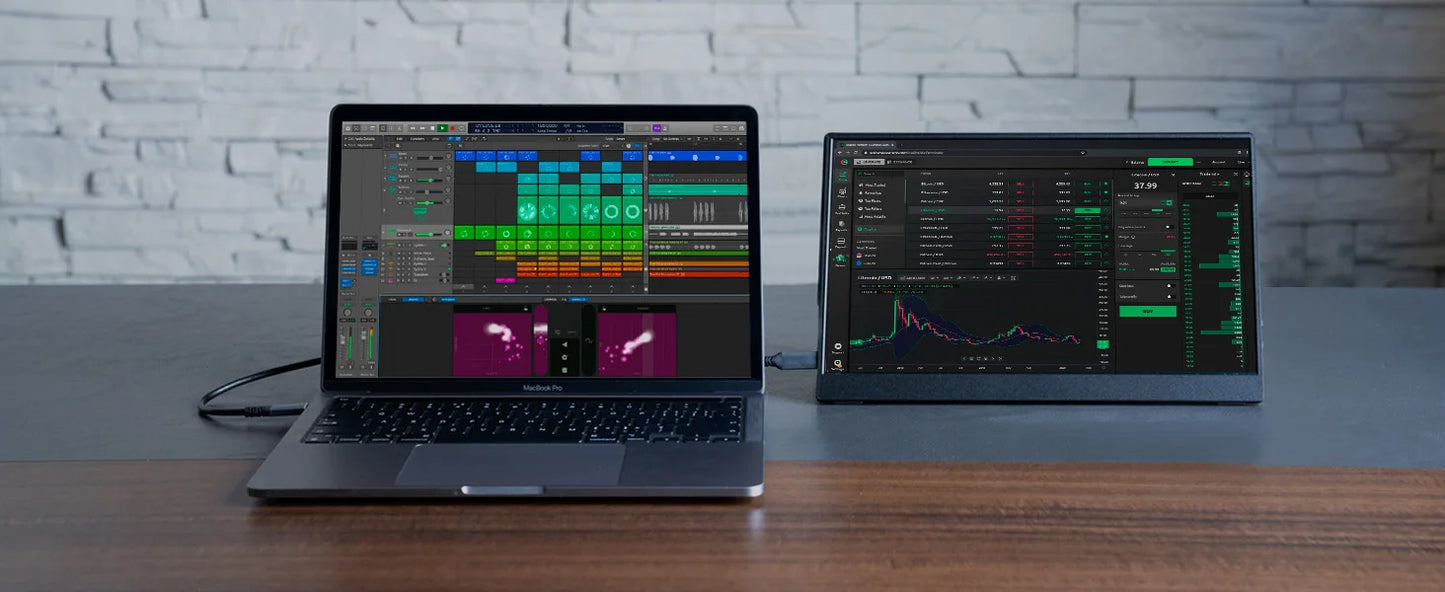 Bimawen 13.3" OLED Portable Monitor – FHD 1080P, 1ms, 10bit, 100% DCI-P3, Adaptive Sync, Game Mode
