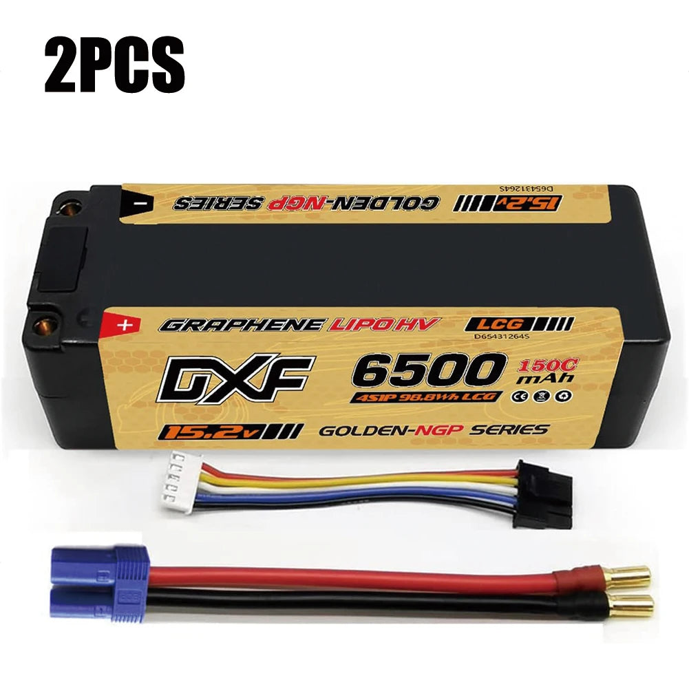 DXF 2S 7.6V Graphene LiPo Battery 9200mAh Short-Pack 5mm – Batería Competición RC 1/10