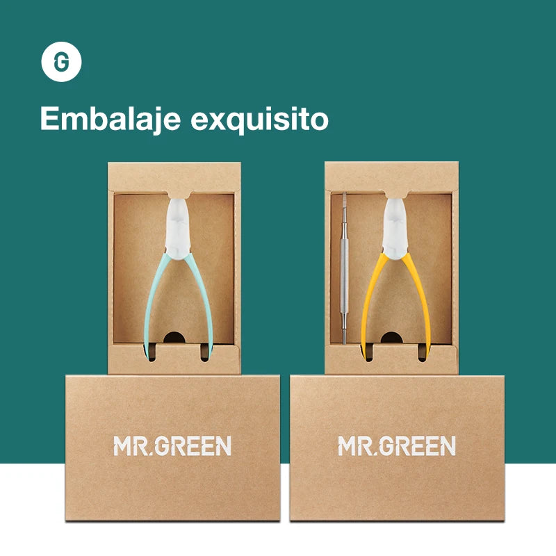 Cortaúñas Profesional MR.GREEN — Acero Inoxidable para Uñas Encarnadas