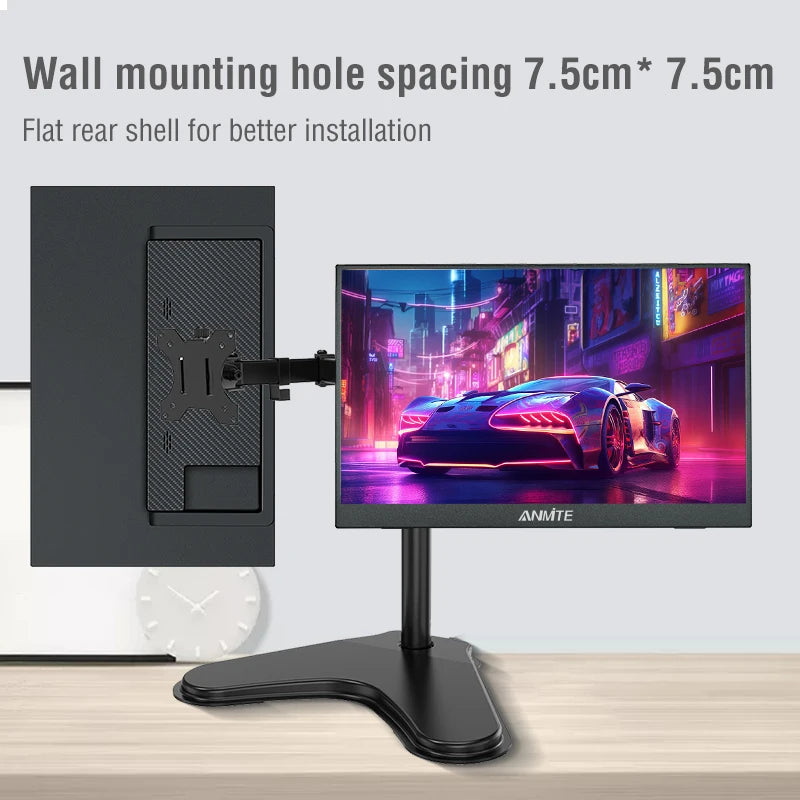 Monitor Portátil Anmite 16" 1200P HDR — Táctil y No Táctil para PC, Consolas y Móviles