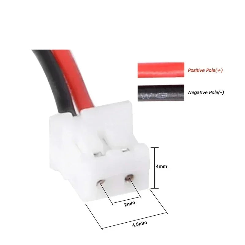 Batería LiPo 3.7V Recargable PH2.0 Plug – Compatible con PS4, GPS, Altavoces y MP3