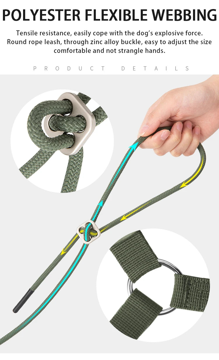 Set Arnés y Correa Ajustable para Perros y Gatos — Reflectante, Pequeños y Medianos