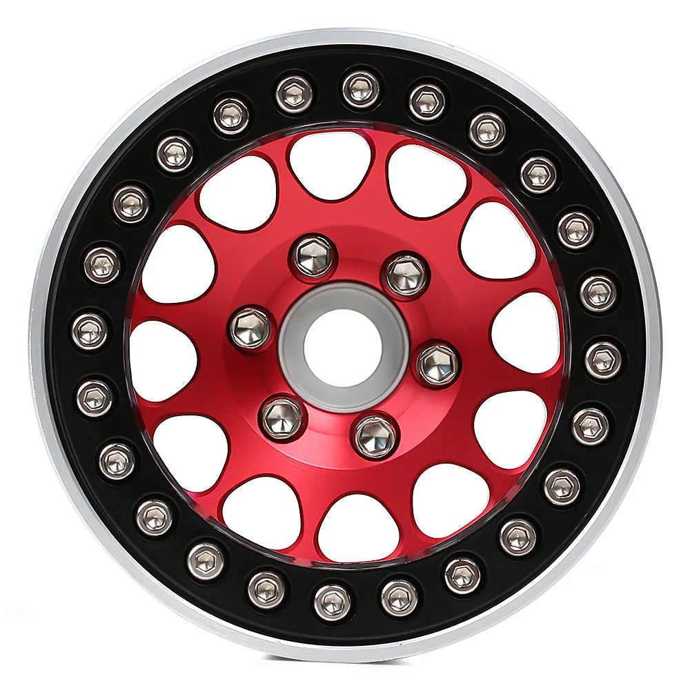 INJORA 1.9" Llantas Beadlock CNC Aluminio para RC Crawler 1/10 SCX10 TRX4 Gen8 (4 Piezas)