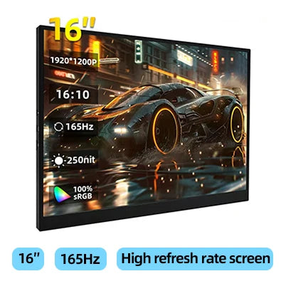 ZSUS 14" 2K Portable Monitor – 2160x1440, 60Hz, 100% sRGB, HDR10, USB-C, HDMI, Built-in Speakers