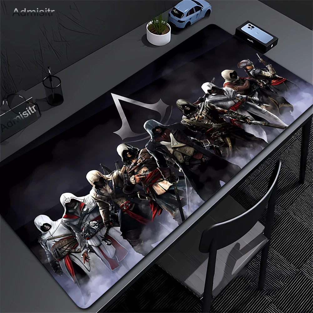 Alfombrilla Gamer XXL Assassin’s Creed — Mouse Pad 900x400mm para PC y Escritorio