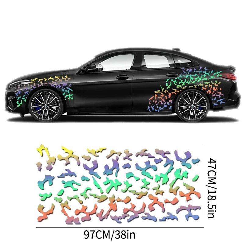 Pegatinas de Camuflaje para Coche — Vinilo Racing Decorativo para Puertas y Carrocería