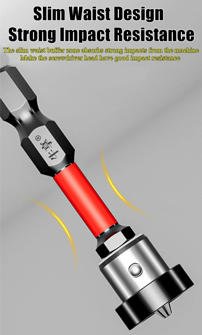 Puntas de Destornillador Magnéticas con Tope de Posicionamiento 50mm – Para Pladur, Yeso y Tableros de Pared