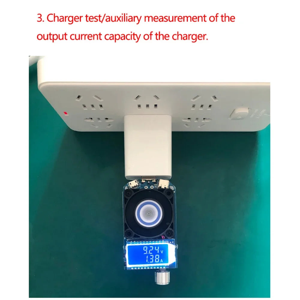 KZ35 Carga Electrónica de Corriente Constante – Tester de Baterías USB Type-C
