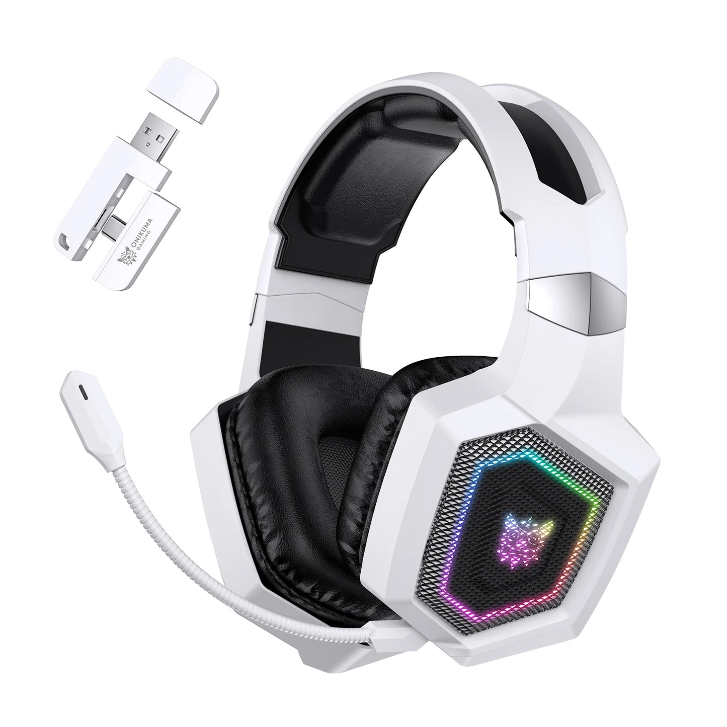ONIKUMA 2.4GHz Wireless Auriculares Gaming: Sonido y Comodidad para Gamers