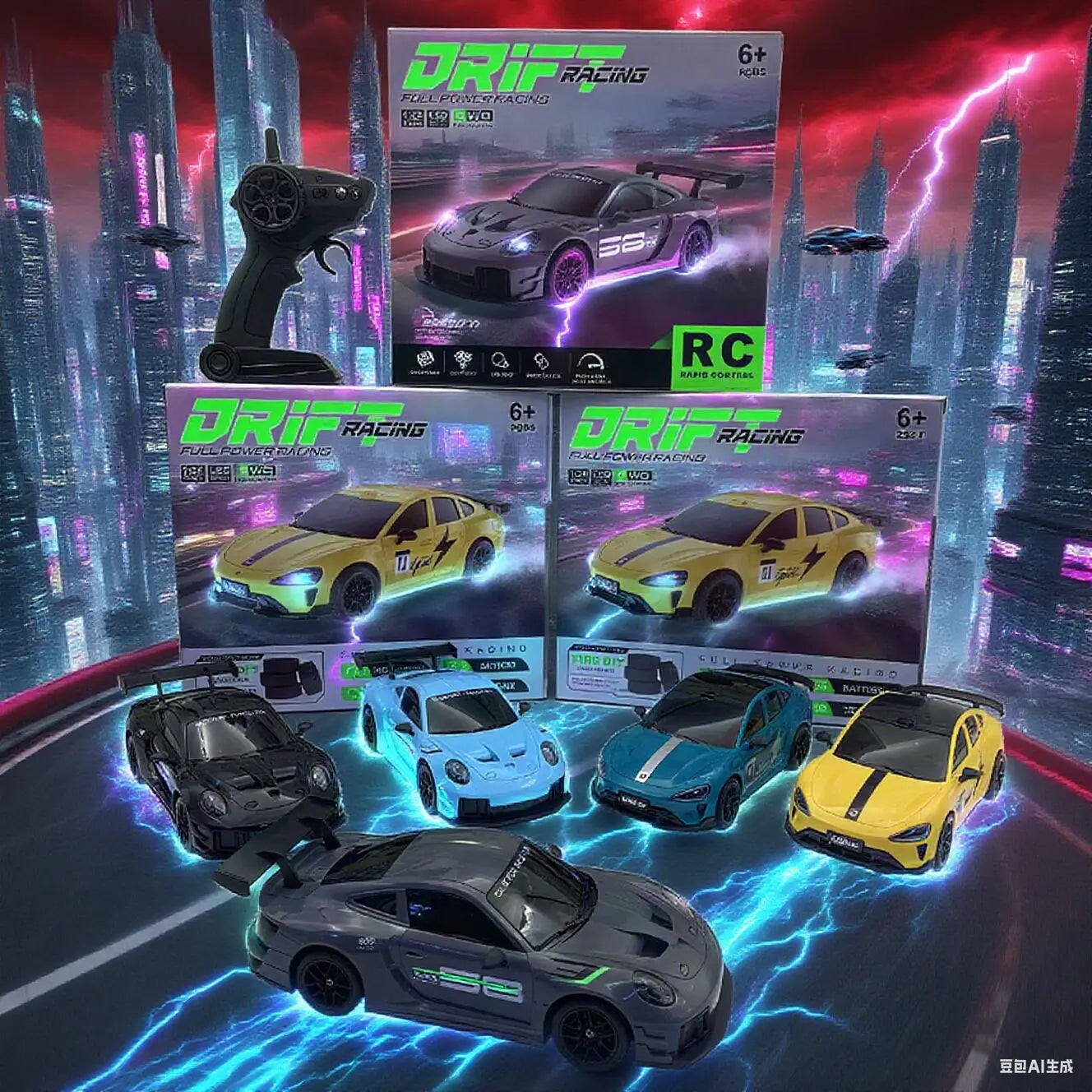 RC Drift GT3 RS 911 mi SU7 1:20 – Edición Limitada 2025, Coche de Alta Velocidad para Niños