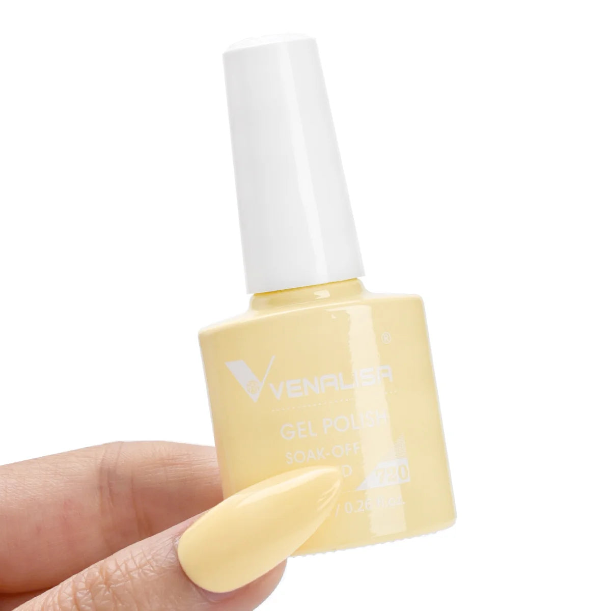 Esmalte de Gel Venalisa Milky White — Cobertura Completa UV/LED