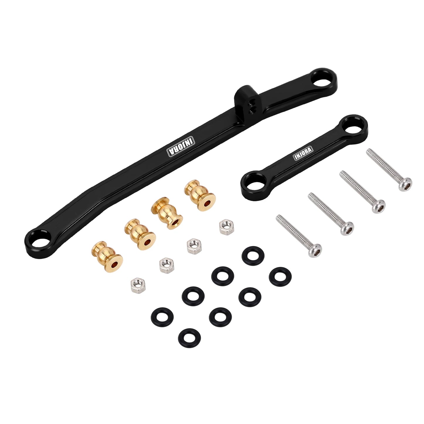INJORA Piezas de Actualización RC Crawler – Counterweight, Steering Knuckles y Shock Cover para Axial SCX24