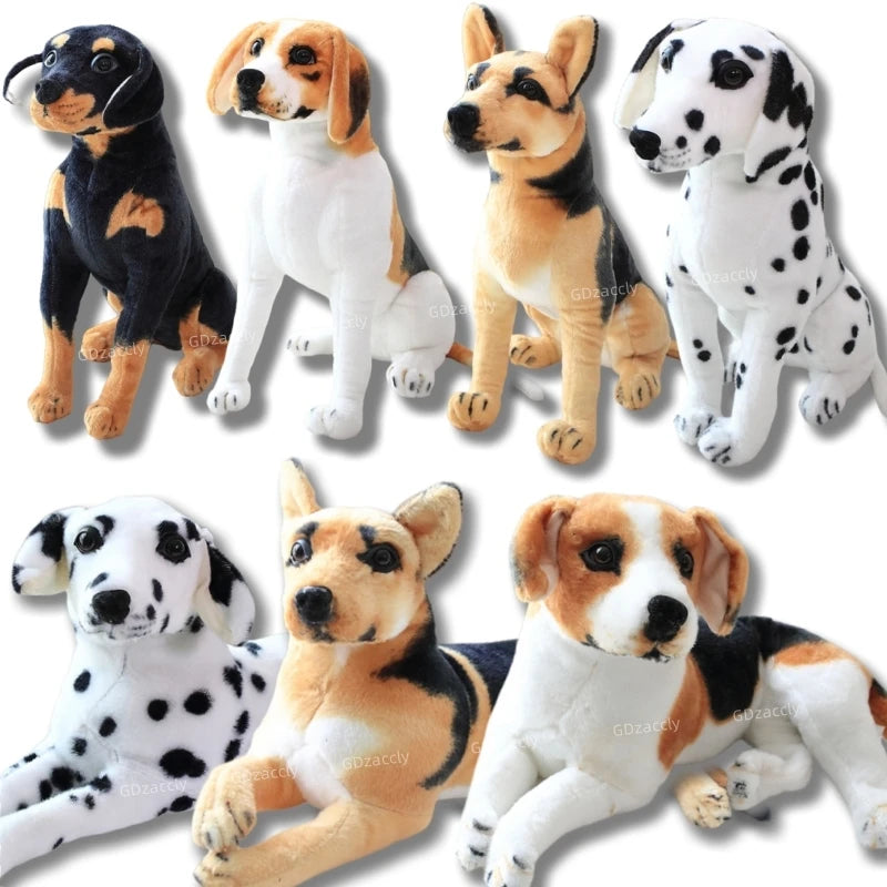 Peluche Realista de Perro Dálmata — Suave Juguete Decorativo y Regalo Infantil