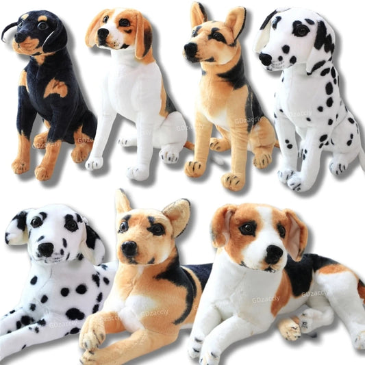 Peluche Realista de Perro Dálmata — Suave Juguete Decorativo y Regalo Infantil