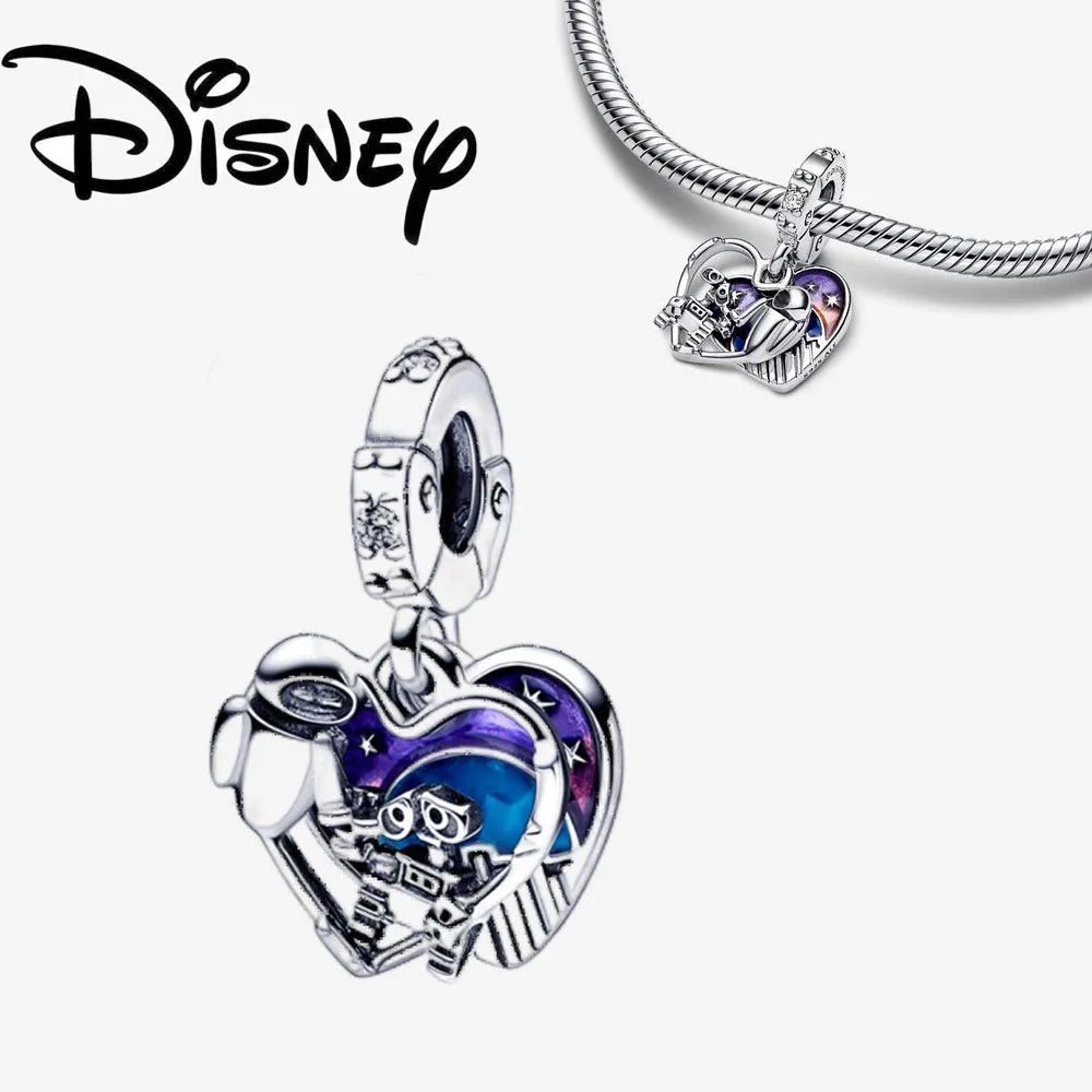 Charm Colgante Disney 925 Plata Esterlina – Dumbo, Pascal, Gato de Cheshire y Alien | Compatible con Pulseras Originales