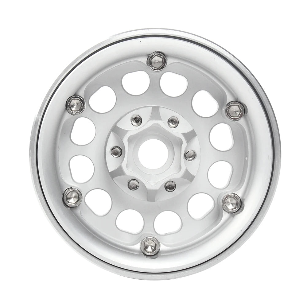 INJORA 1.9" Llantas Beadlock CNC Aluminio para RC Crawler 1/10 SCX10 TRX4 Gen8 (4 Piezas)