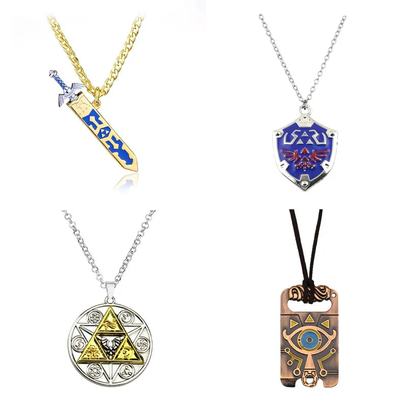Llavero Hylian Shield y Master Sword — Colgante Zelda Breath of The Wild
