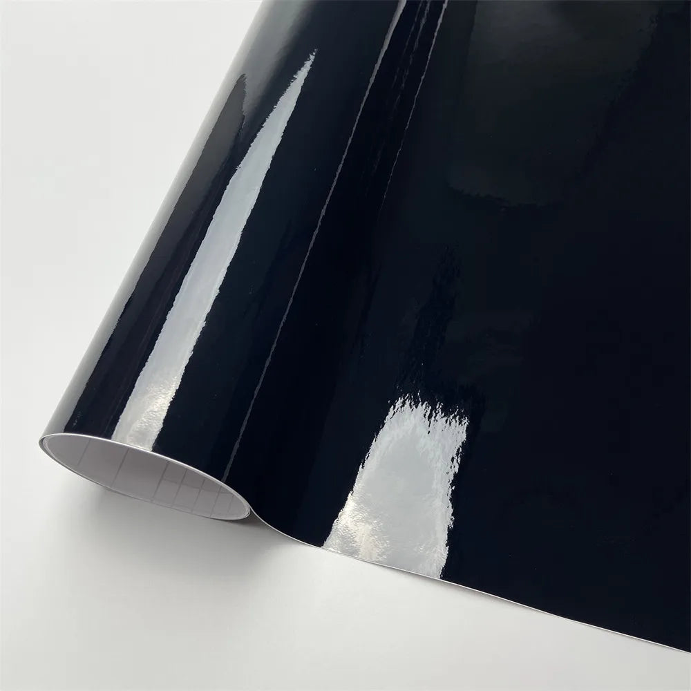 Vinilo Adhesivo Rojo, Blanco y Negro — Film Glossy sin Burbujas para Coche y Moto